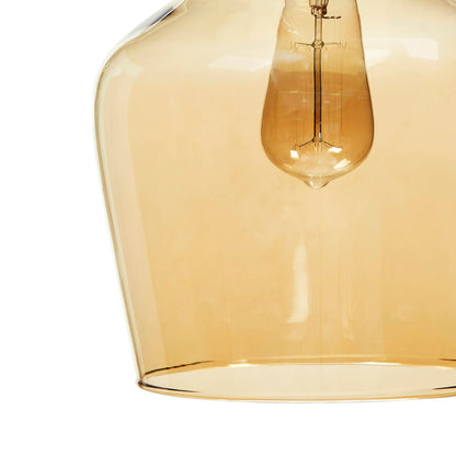 INK+IVY Auburn Bell Shaped Hanging Glass Pendant Light