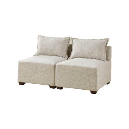 INK+IVY 4-Piece Modular Sofa with Ottoman