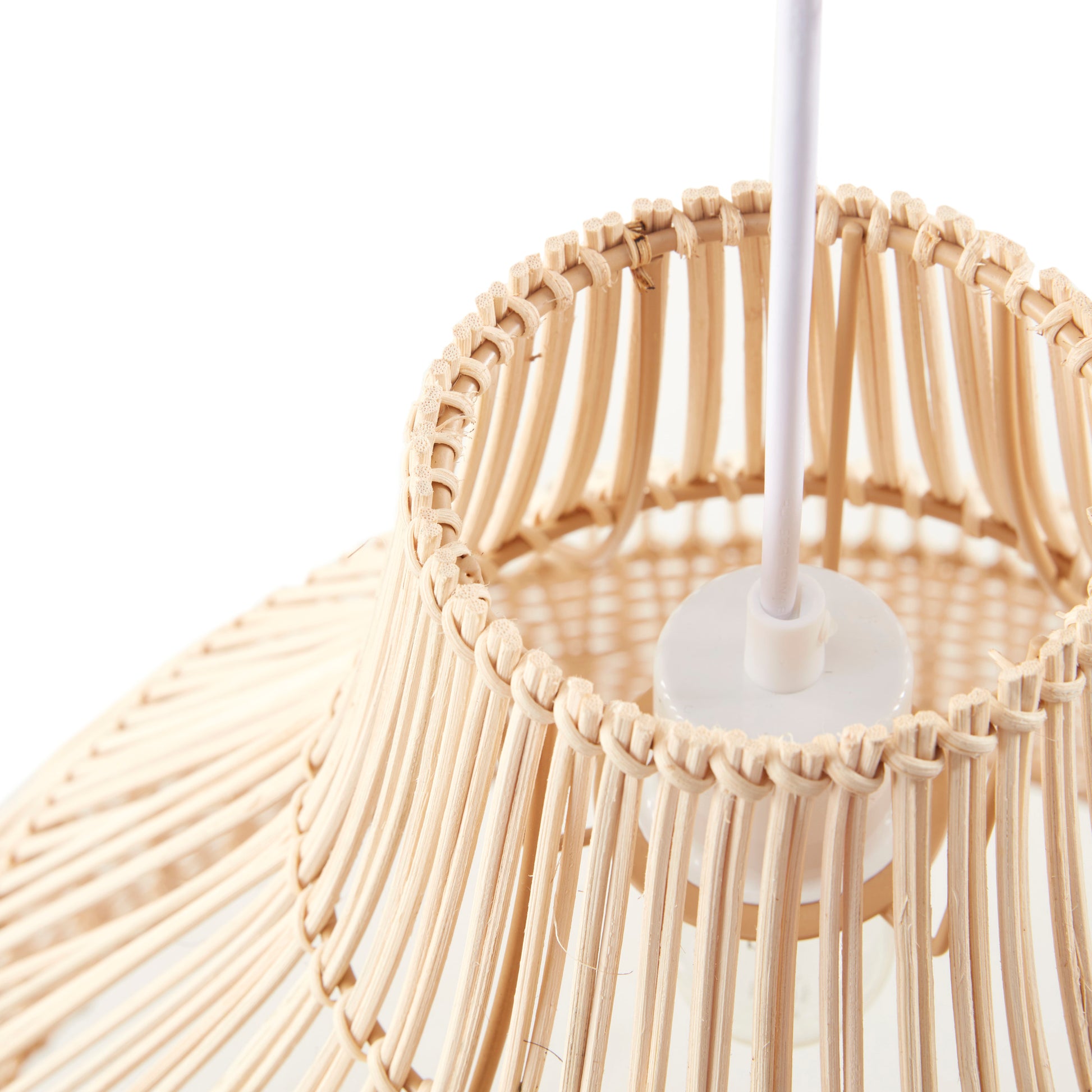 INK+IVY Bell Shaped Bamboo Pendant