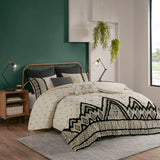 Marta 3-Piece Cotton and Flax Linen Blend Comforter Set