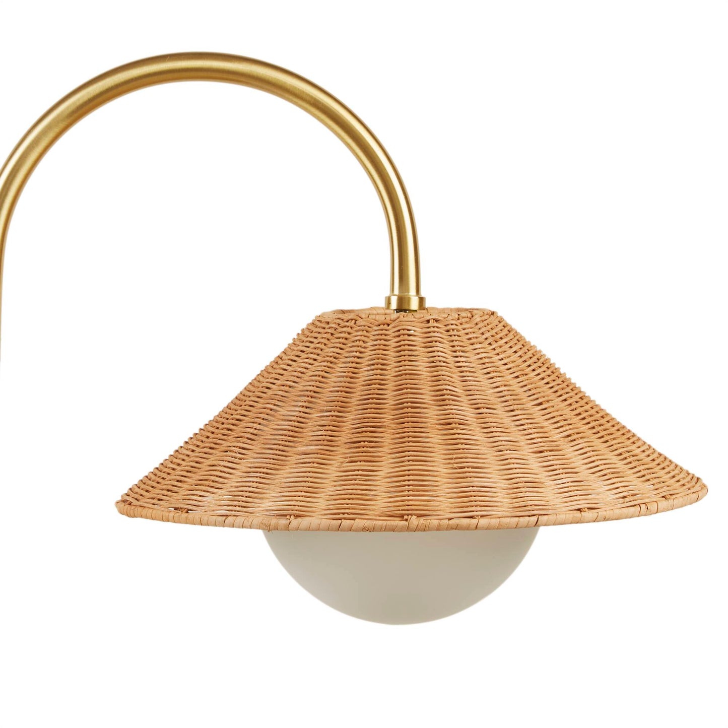 INK+IVY Rattan Weave Shade Floor Lamp