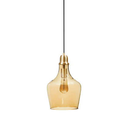 INK+IVY Auburn Bell Shaped Hanging Glass Pendant Light