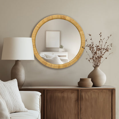 Nova Natural Rattan Rectangle Wall Mirror