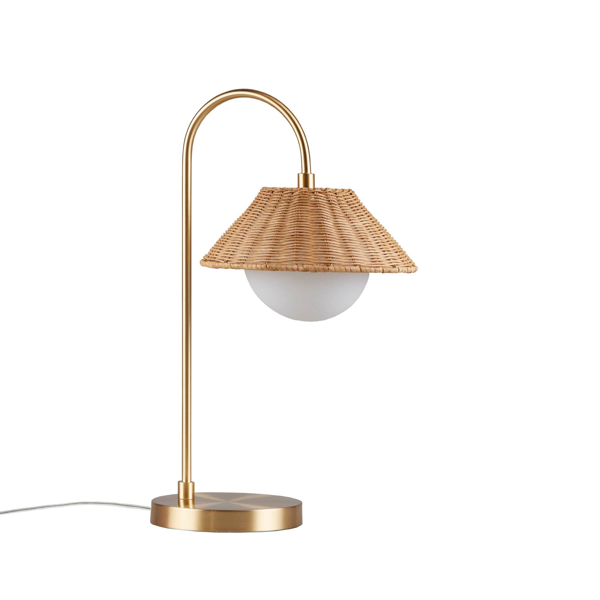 INK+IVY Rattan Weave Shade Table Lamp