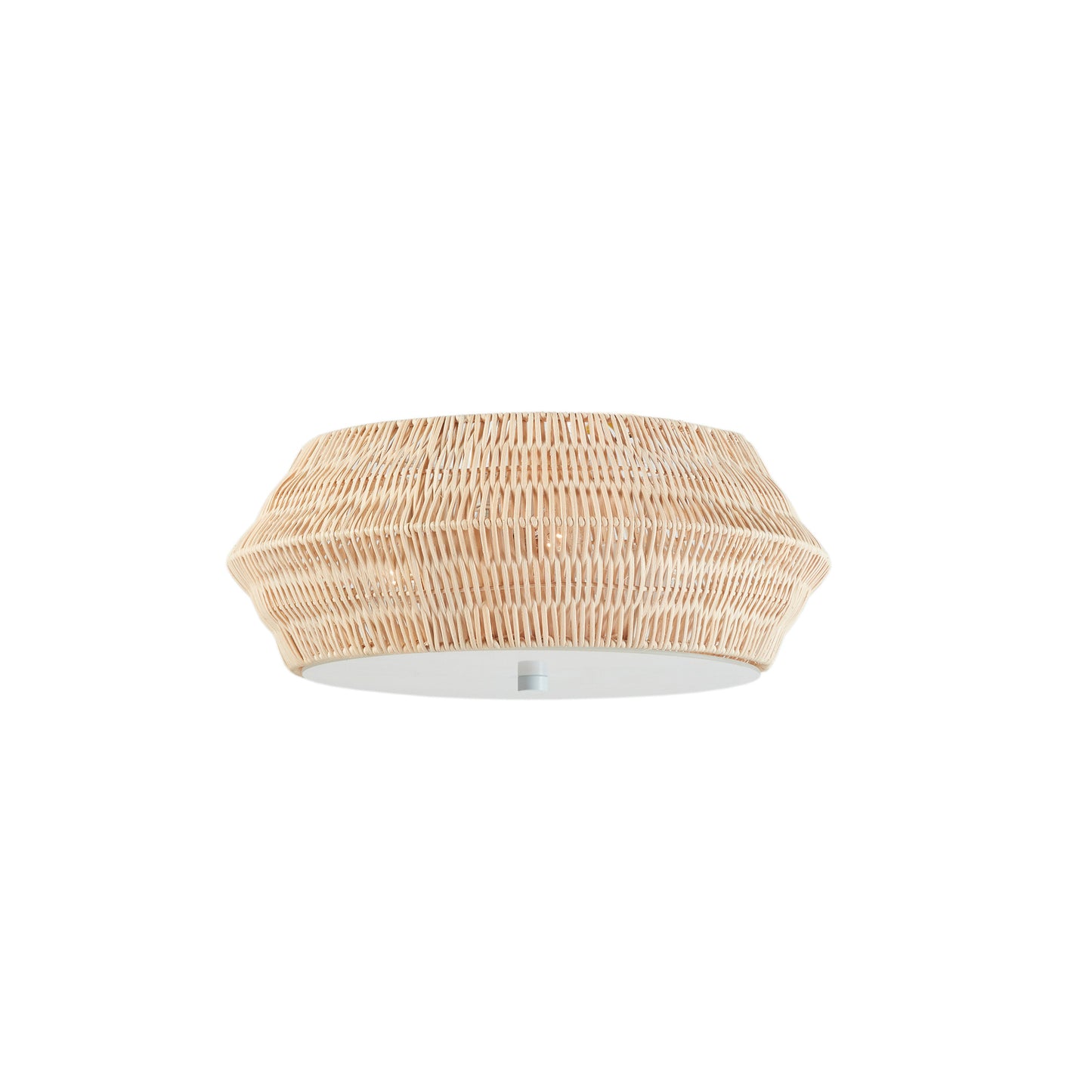 INK+IVY Boho Bamboo Flush Mount Ceiling Light