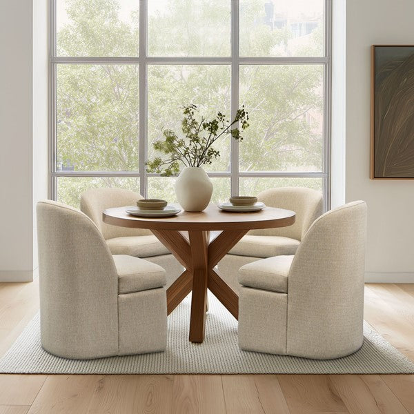 Lyra Dining Chair with castors