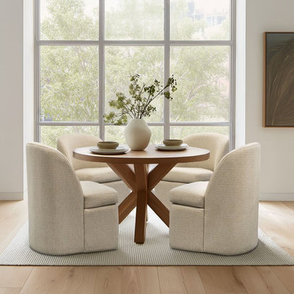 Lyra Dining Chair with castors