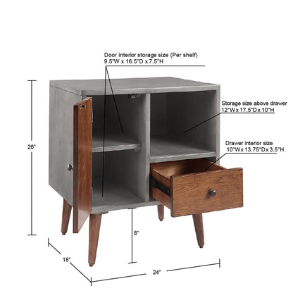 INK+IVY Storage Nightstand