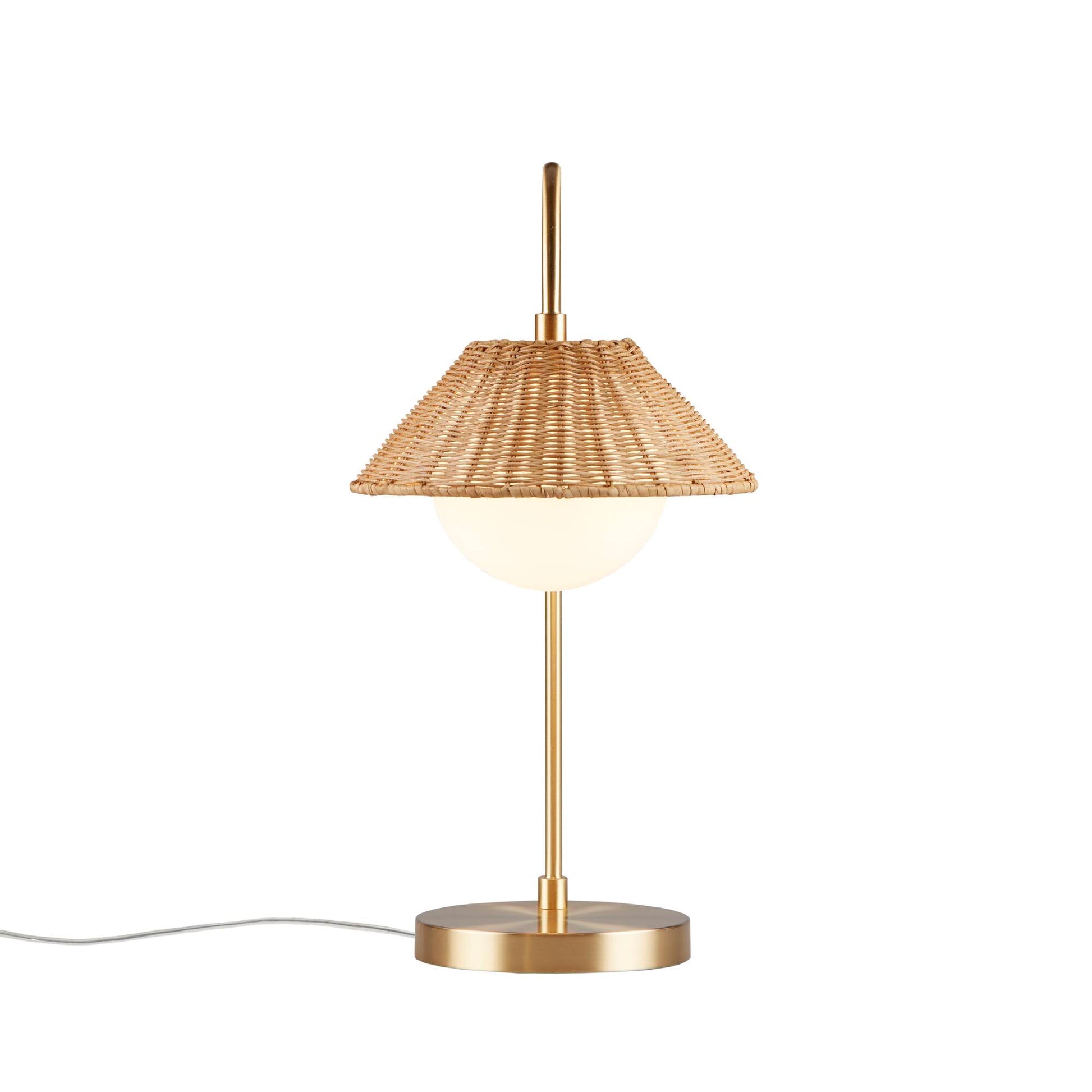 INK+IVY Rattan Weave Shade Table Lamp