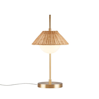 INK+IVY Rattan Weave Shade Table Lamp