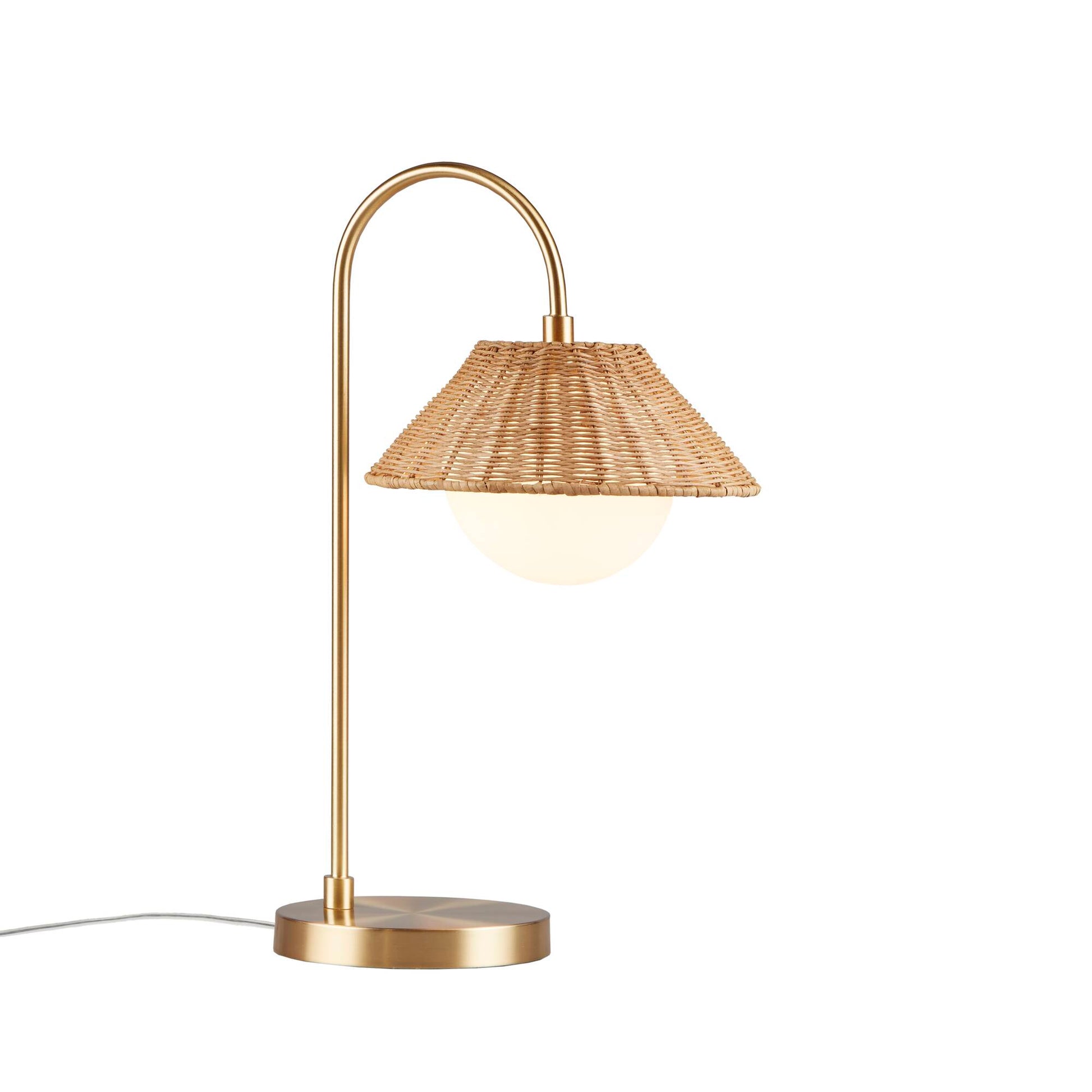 INK+IVY Rattan Weave Shade Table Lamp