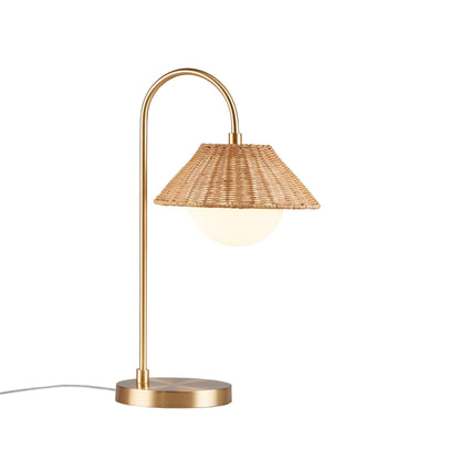 INK+IVY Rattan Weave Shade Table Lamp