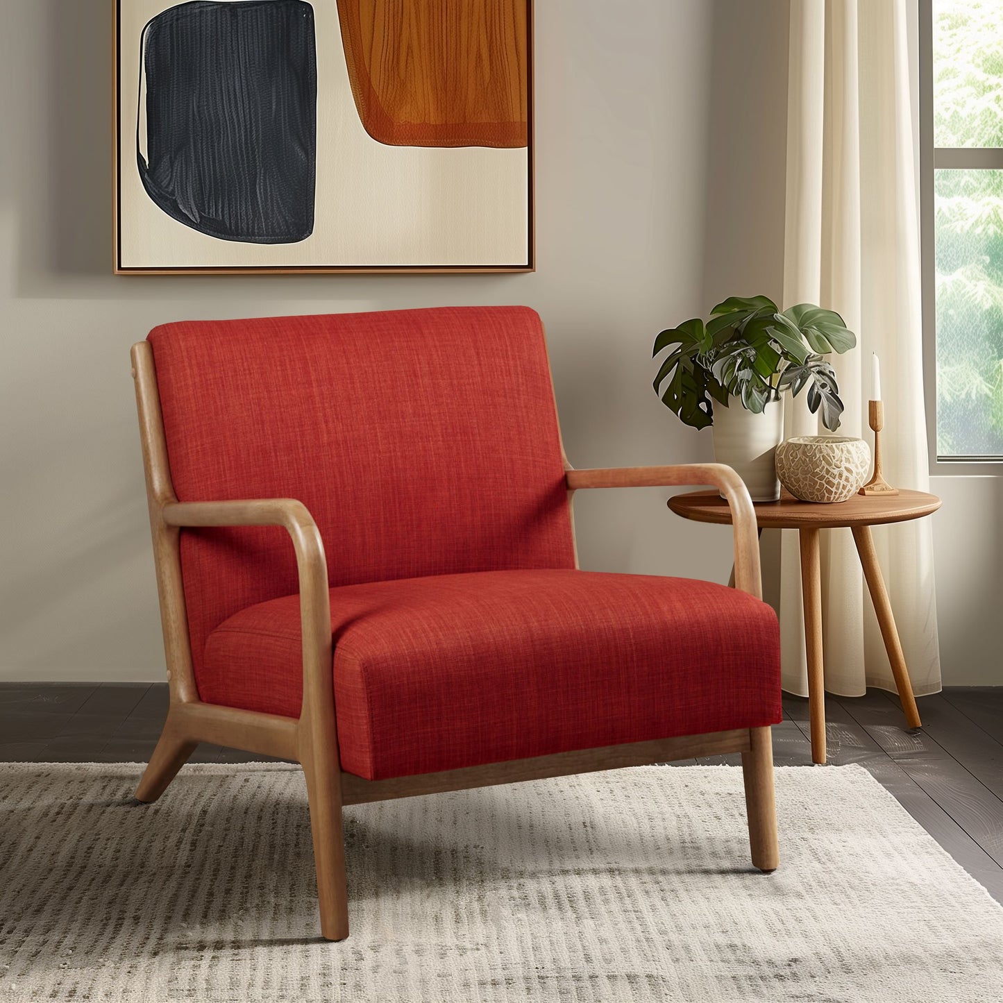 INK+IVY Novak Mid-Century Modern Accent Armchair