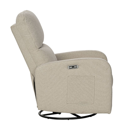Dakota Power Recliner 3-in-1 with Swivel, Glider, USB Ports
