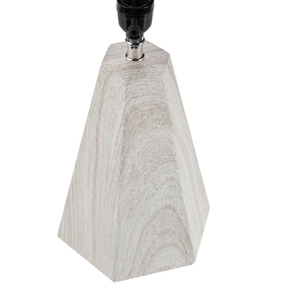 INK+IVY 23" Resin Table Lamp with Faux Wood Texture