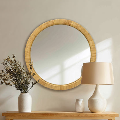 Nova Natural Rattan Rectangle Wall Mirror
