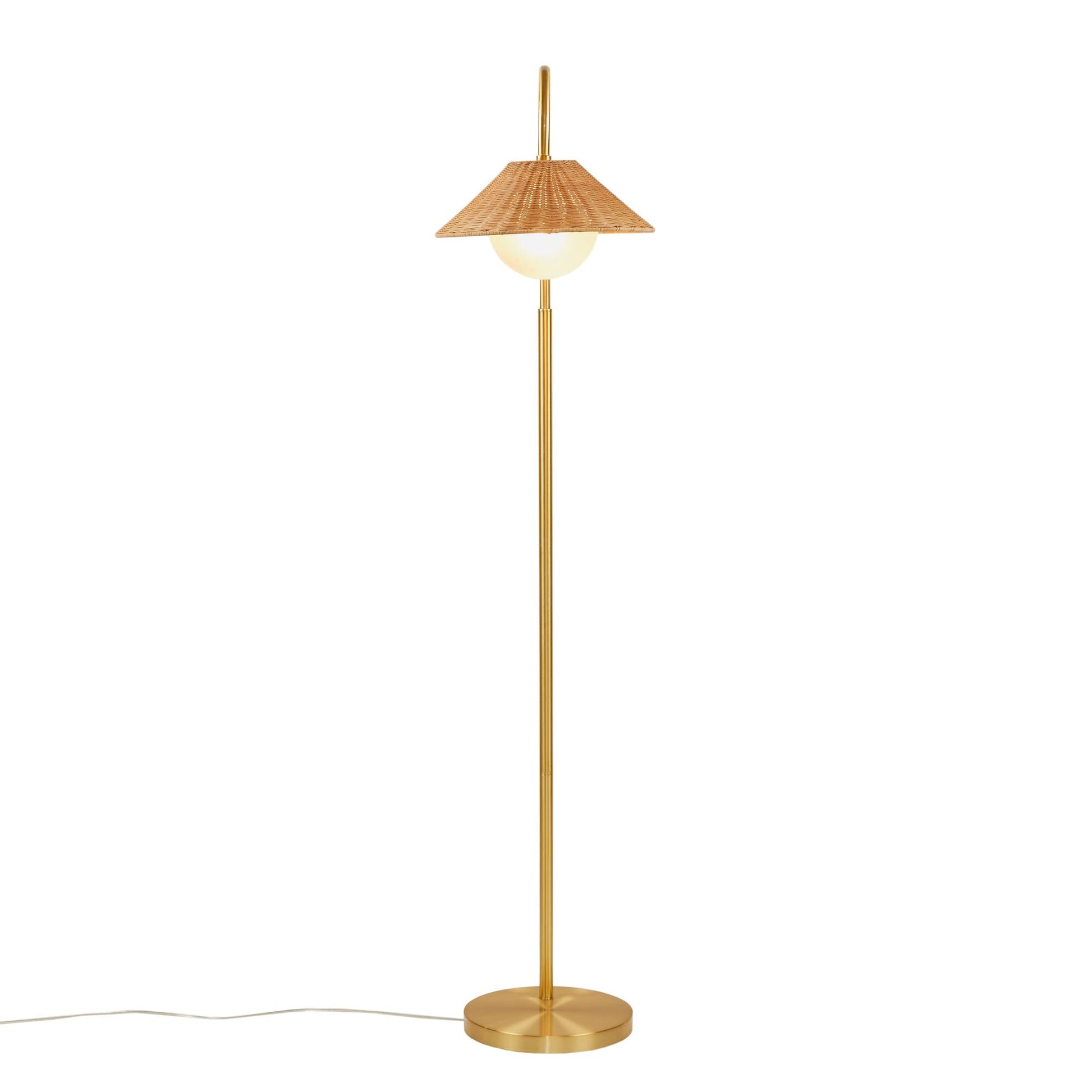 INK+IVY Rattan Weave Shade Floor Lamp