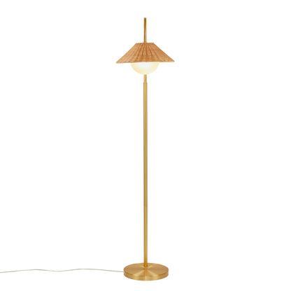 INK+IVY Rattan Weave Shade Floor Lamp