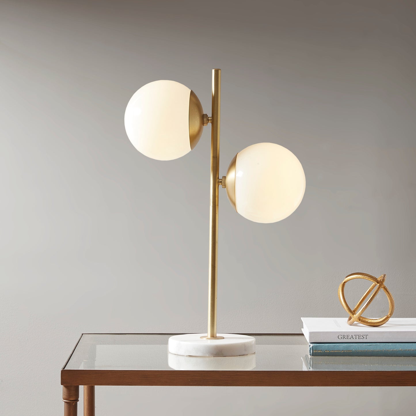 INK+IVY Marble Base Table Lamp