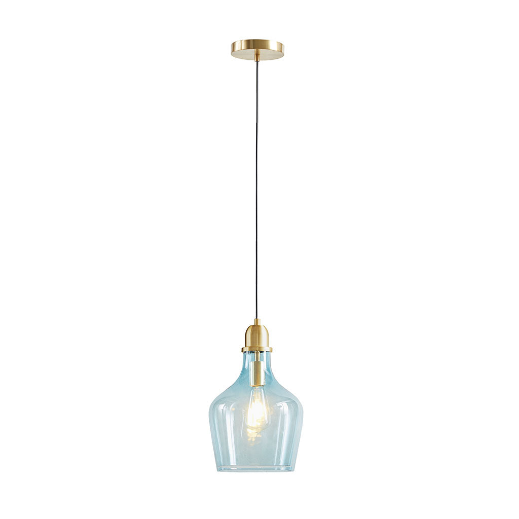 INK+IVY Auburn Bell Shaped Hanging Glass Pendant Light