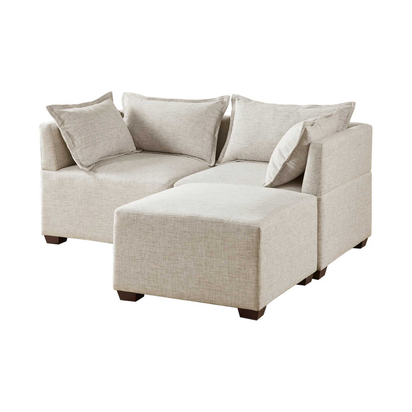 INK+IVY 3-Piece Modular L-Shape Sofa