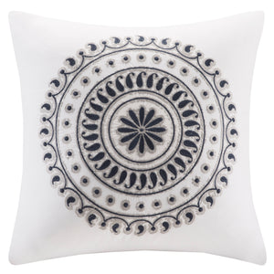 Fleur Embroidered Square Pillow