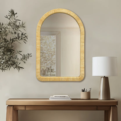 Nova Natural Rattan Rectangle Wall Mirror