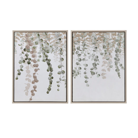 INK+IVY Eucalyptus 2-piece Framed Canvas Wall Decor Set