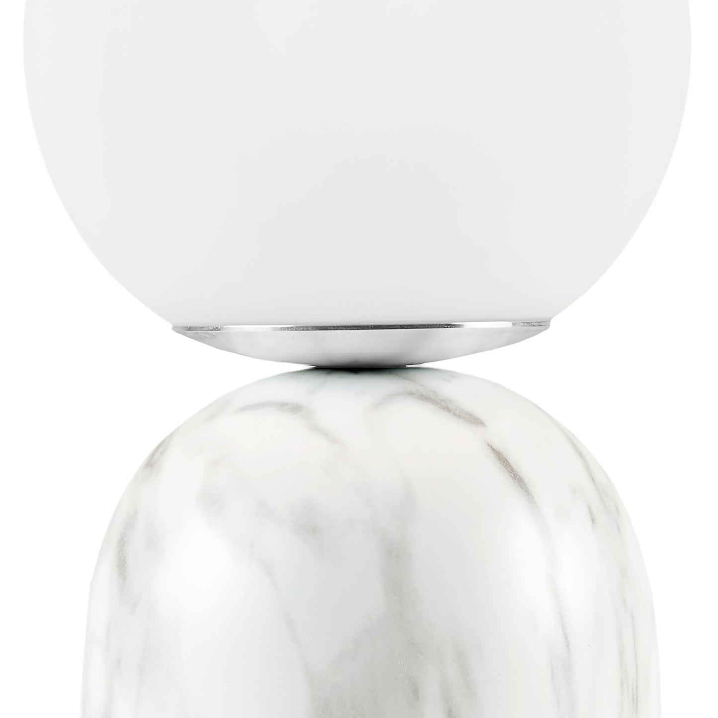 INK+IVY Frosted Glass Globe Resin Table Lamp