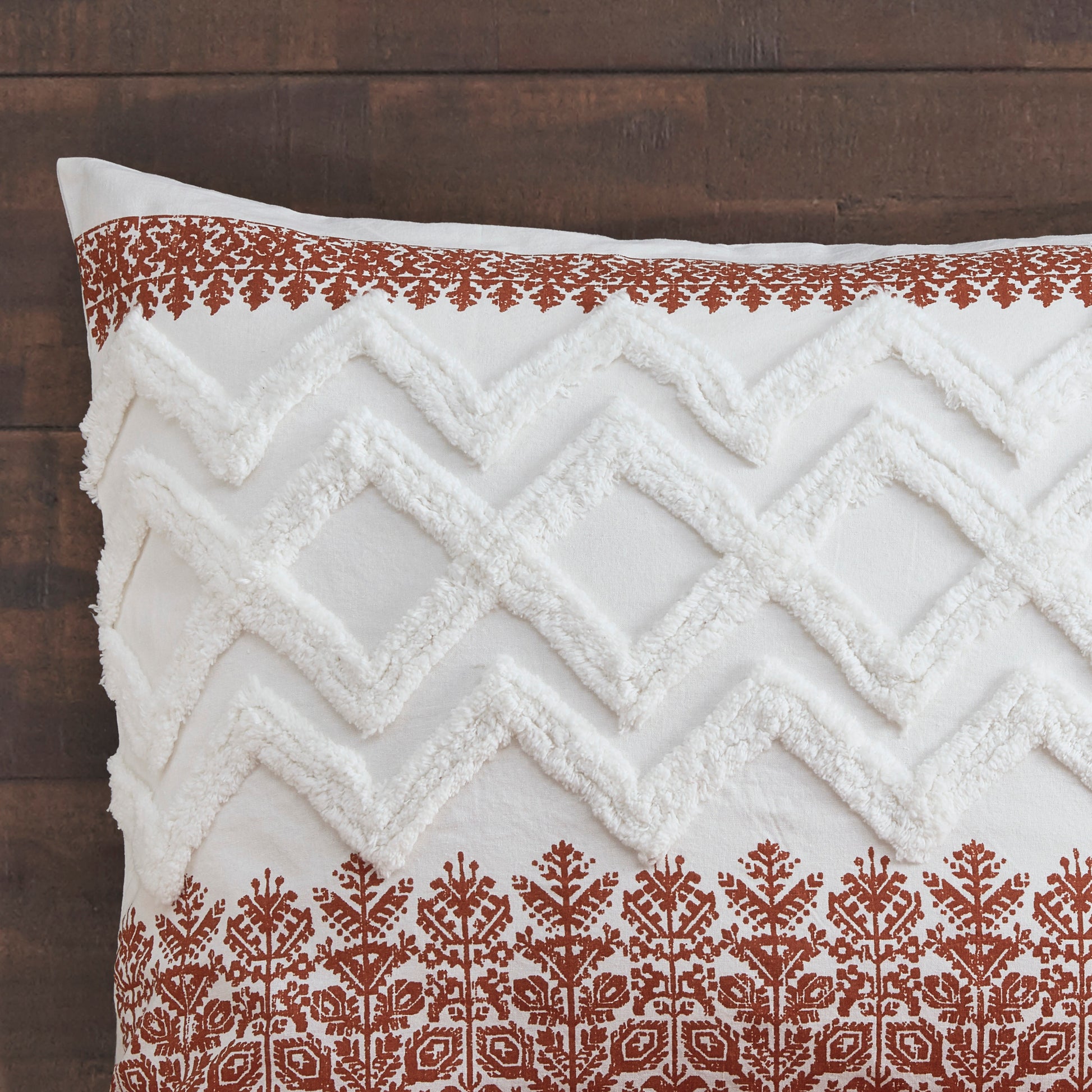 INK+IVY 3 Piece Cotton Comforter Set with Chenille Tufting