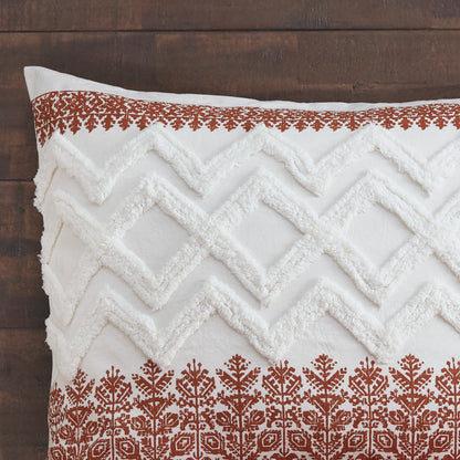 INK+IVY 3 Piece Cotton Comforter Set with Chenille Tufting