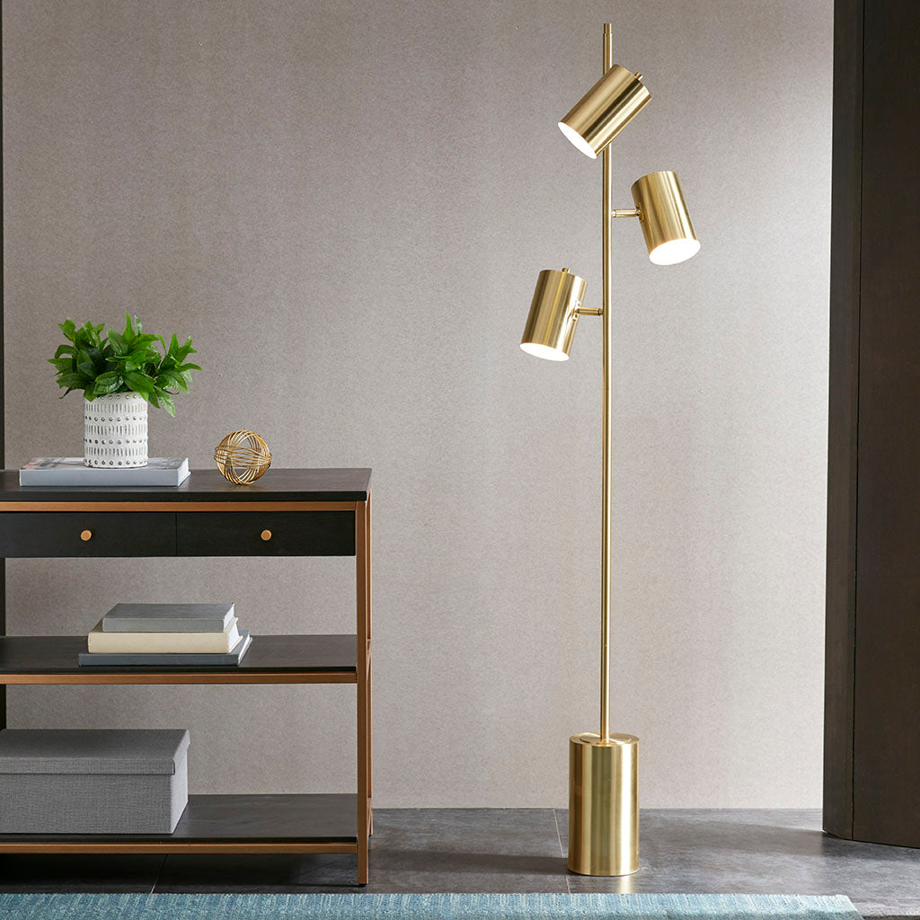 INK+IVY 3-Light Metal Floor Lamp