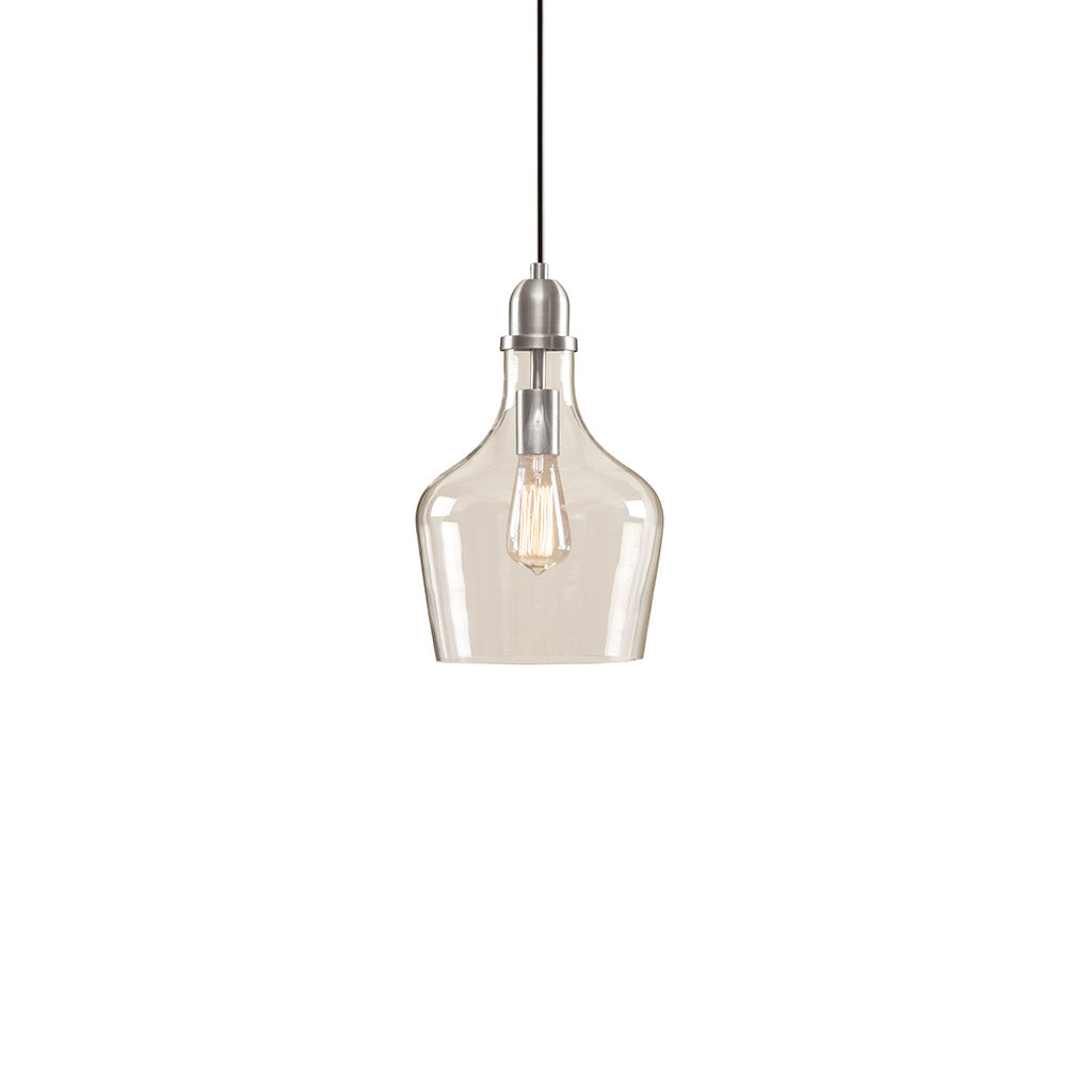 INK+IVY Auburn Bell Shaped Hanging Glass Pendant Light