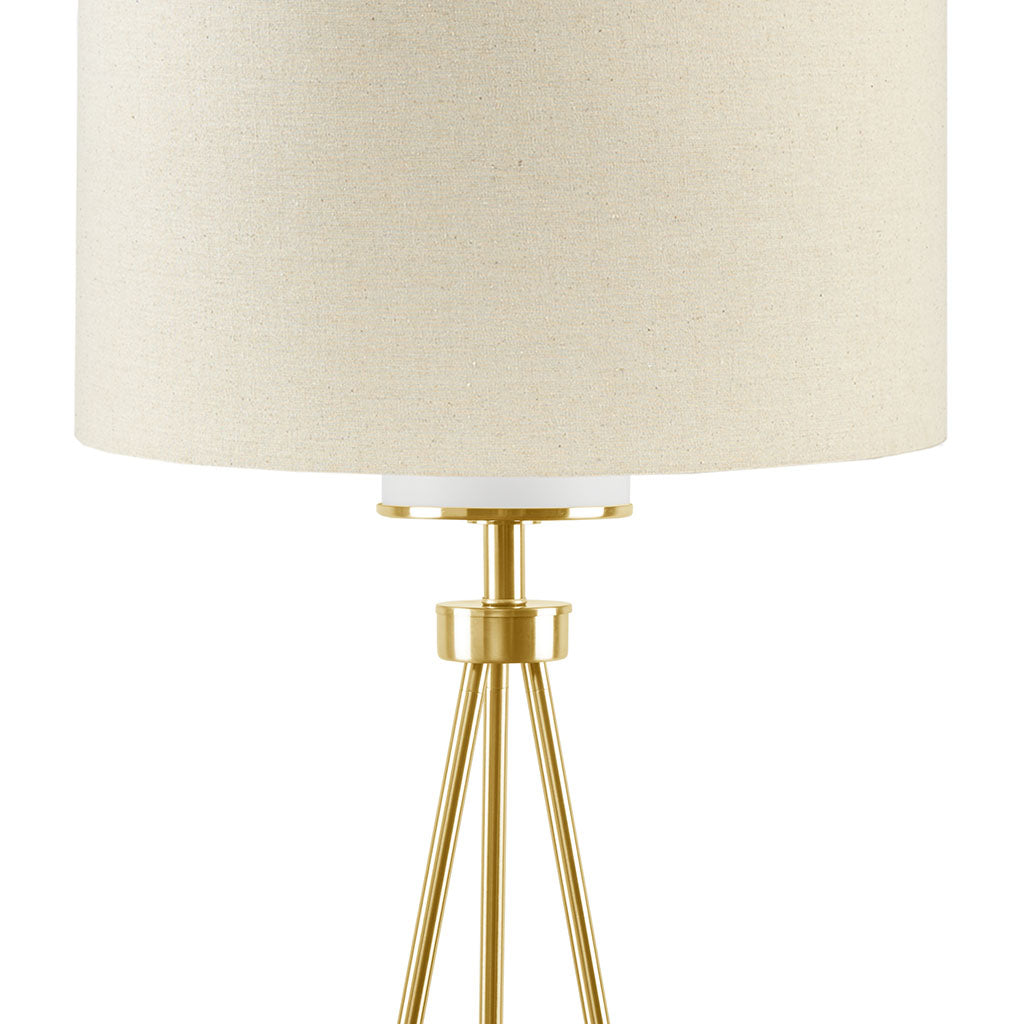 INK+IVY Metal Tripod Floor Lamp with Glass Shade