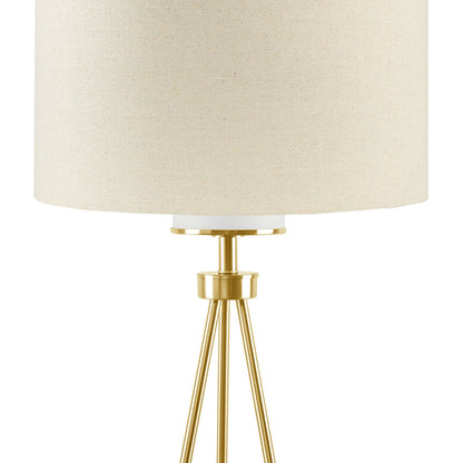 INK+IVY Metal Tripod Floor Lamp with Glass Shade