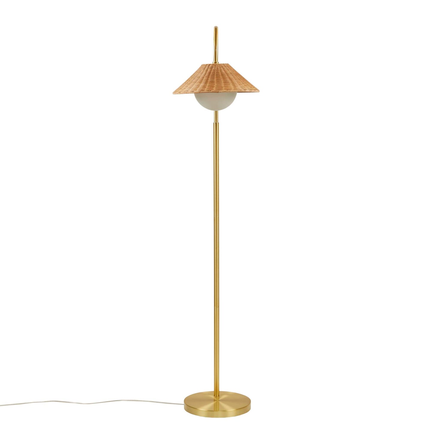 INK+IVY Rattan Weave Shade Floor Lamp