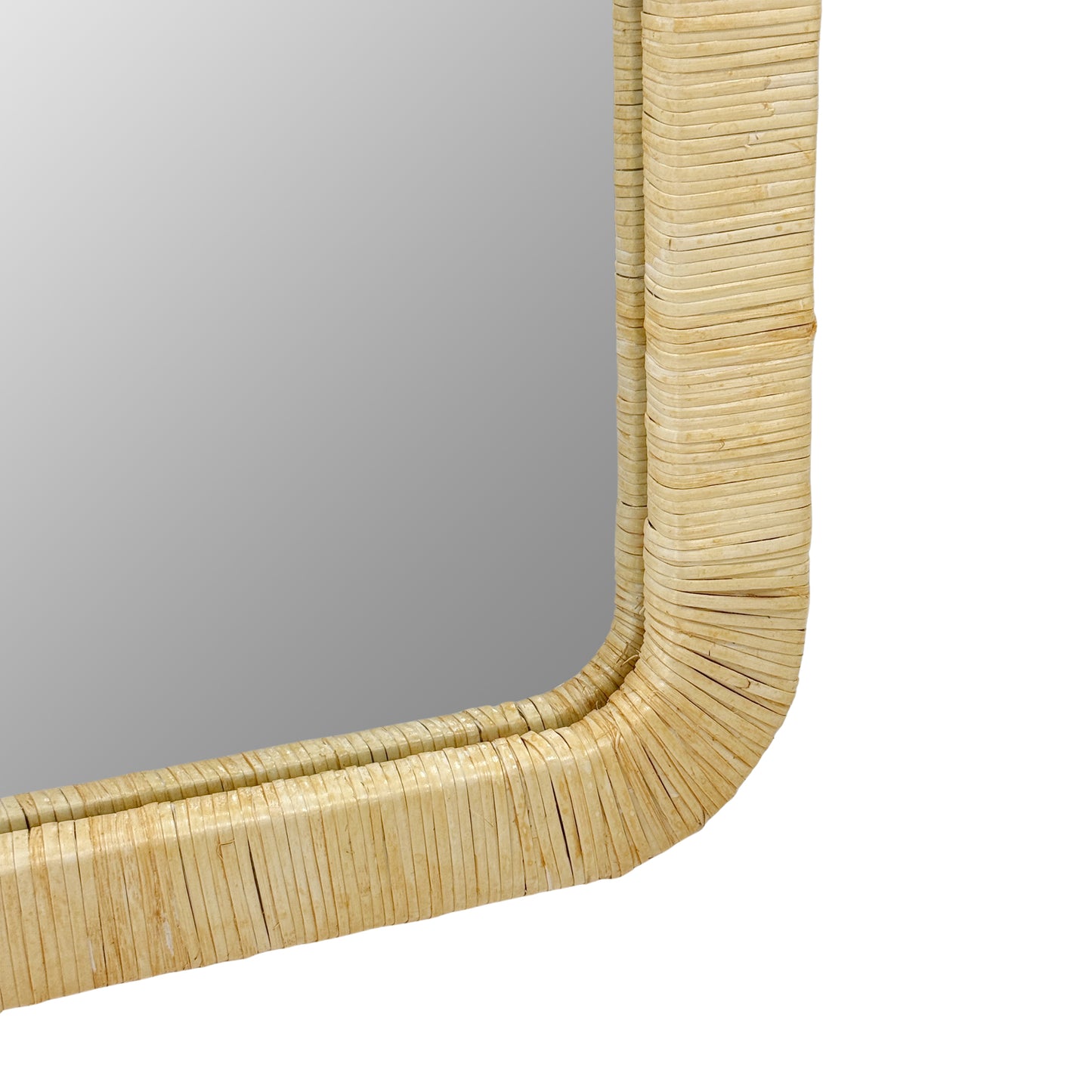 Nova Natural Rattan Rectangle Wall Mirror