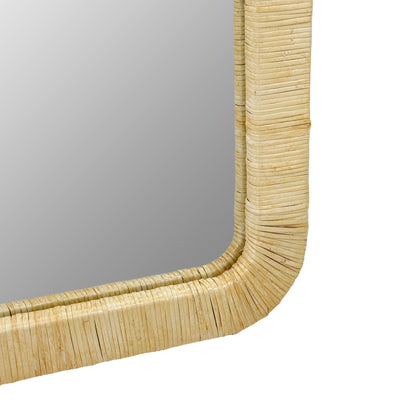 Nova Natural Rattan Rectangle Wall Mirror