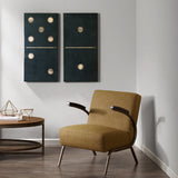 Two Black Dominos 2-Piece Canvas Wall Art Set