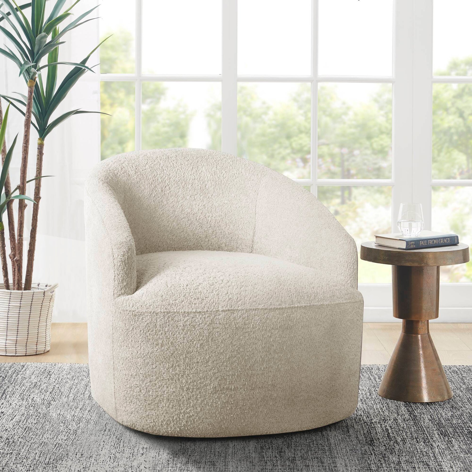 INK+IVY Upholstered 360 Degree Swivel Chair