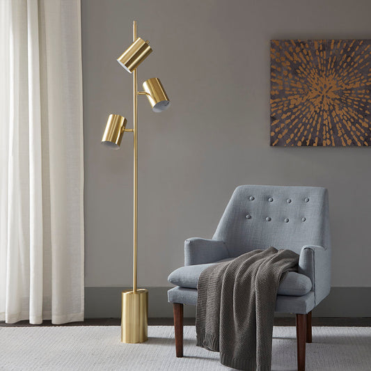 INK+IVY 3-Light Metal Floor Lamp