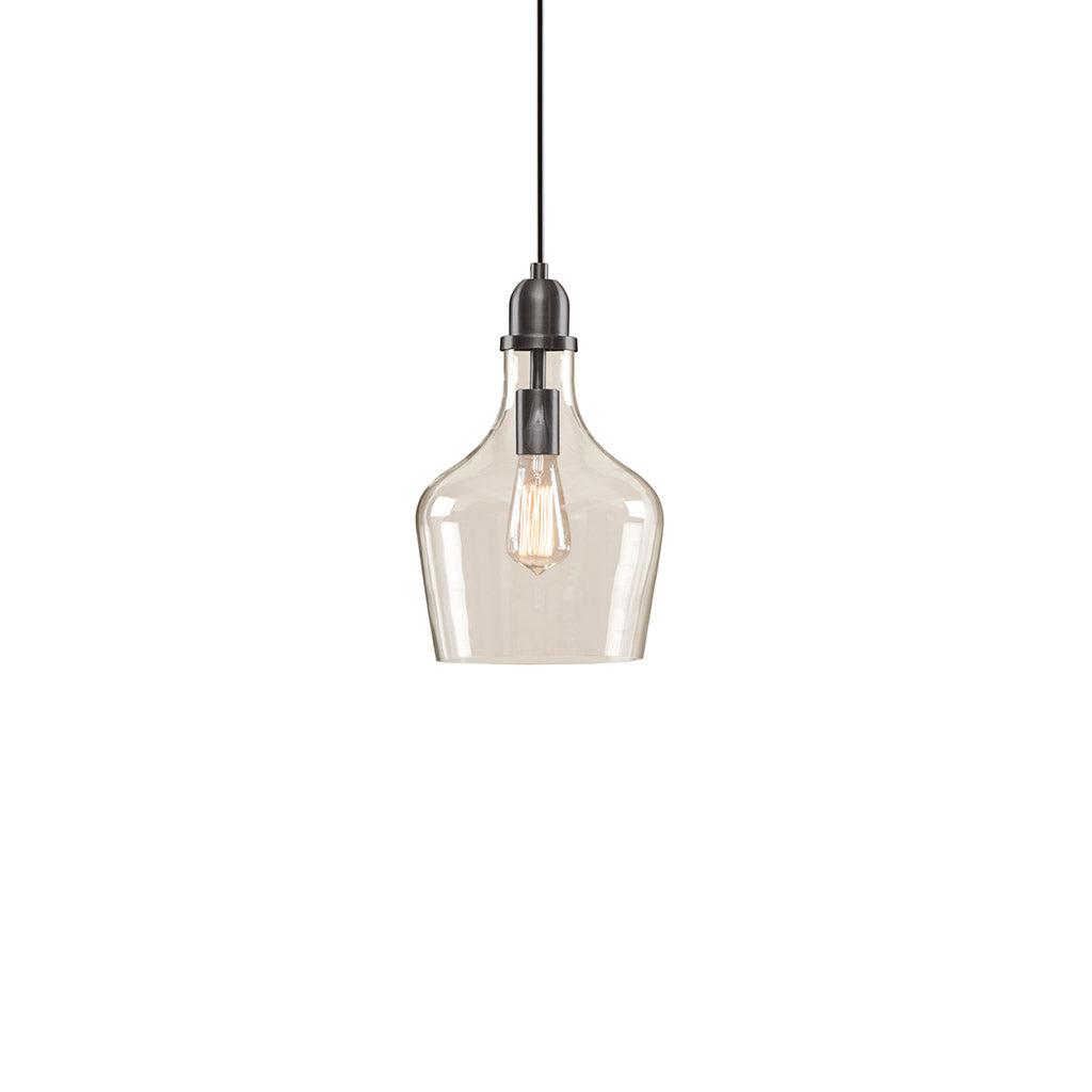 INK+IVY Auburn Bell Shaped Hanging Glass Pendant Light