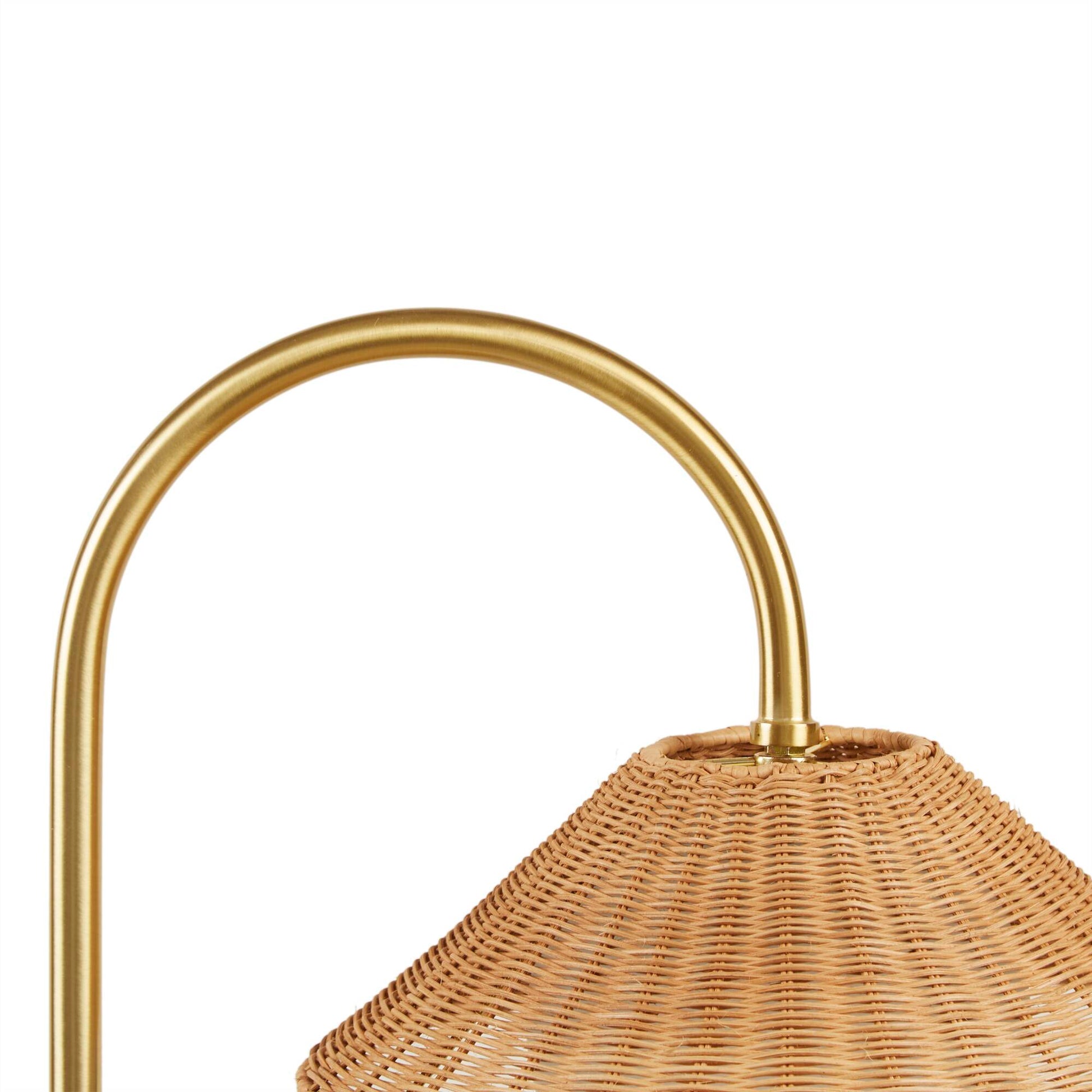 INK+IVY Rattan Weave Shade Floor Lamp