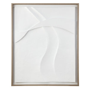 Paths Collide Textured Framed Carved Resin Dimensional Wall Décor