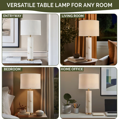 INK+IVY Alabaster Table Lamp