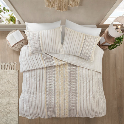 INK+IVY Cotton 3 Piece Coverlet Set