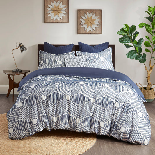 INK+IVY Cotton Jacquard Comforter Set