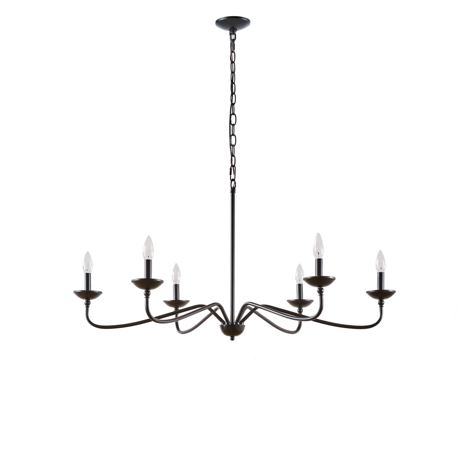 INK+IVY 6-Light Farmhouse Metal Chandelier