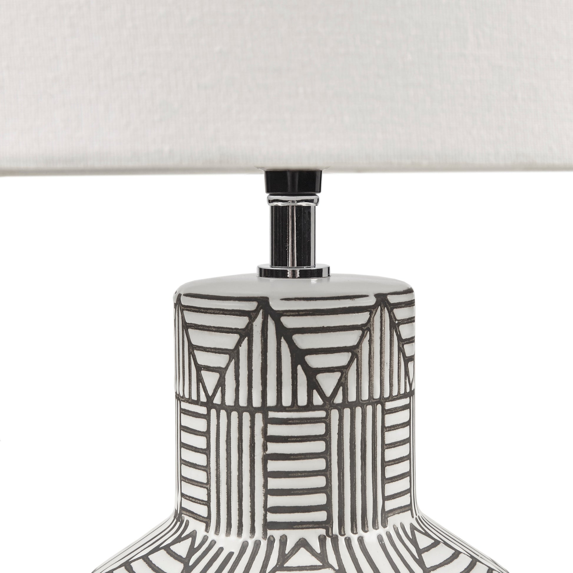 INK+IVY Boho Ceramic Table Lamp