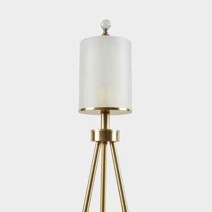 INK+IVY Metal Tripod Floor Lamp with Glass Shade